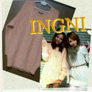 イング(INGNI)のINGNI ♡ ニットワンピース(ミニワンピース)