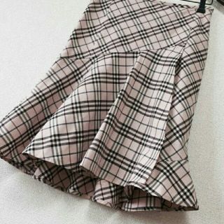 バーバリーブルーレーベル(BURBERRY BLUE LABEL)の【本日限定sale】バーバリー・ブルーレーベル コットンスカート 38(ひざ丈スカート)