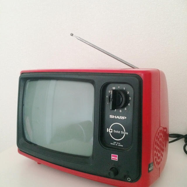 つやあり 可動品SHARP製モノクロテレビレトロビンテージアンティーク