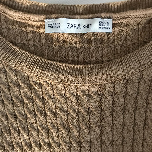 ZARA(ザラ)のザラ ニットノースリーブ レディースのトップス(カットソー(半袖/袖なし))の商品写真