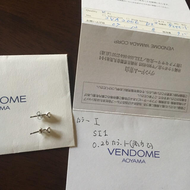 Vendome Aoyama(ヴァンドームアオヤマ)のシンプルなダイヤモンドピアス  レディースのアクセサリー(ピアス)の商品写真