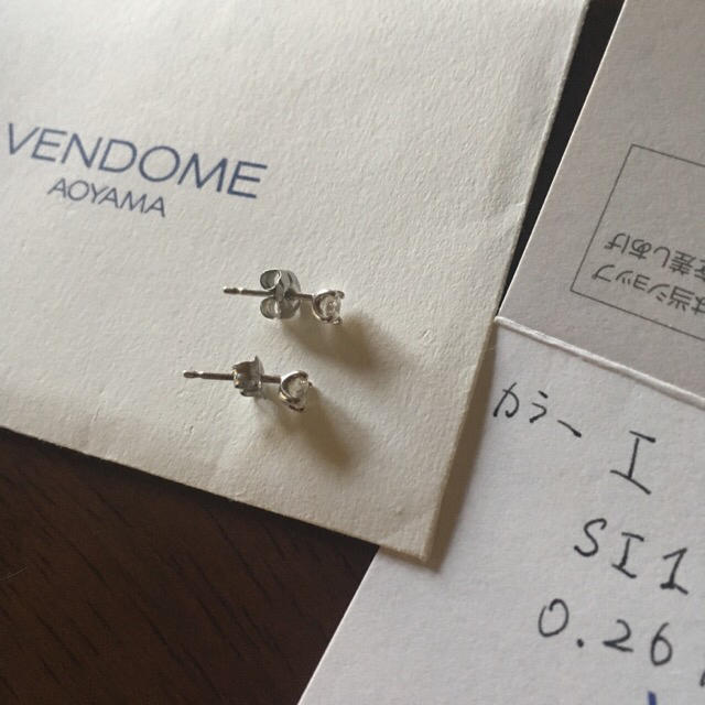 Vendome Aoyama(ヴァンドームアオヤマ)のシンプルなダイヤモンドピアス  レディースのアクセサリー(ピアス)の商品写真