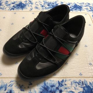 グッチ(Gucci)の【破格】売り切り Gucci レザースニーカー 27.5cm(スニーカー)