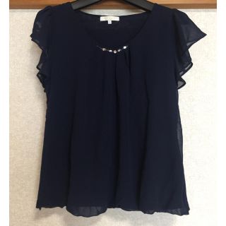 プロポーションボディドレッシング(PROPORTION BODY DRESSING)のPROPORTION BODY DRESSING ビジュー付 半袖カットソー(カットソー(半袖/袖なし))