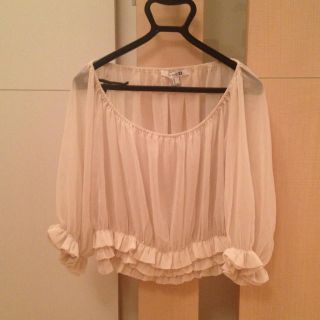 フォーエバートゥエンティーワン(FOREVER 21)の♡シフォントップス♡(カットソー(長袖/七分))