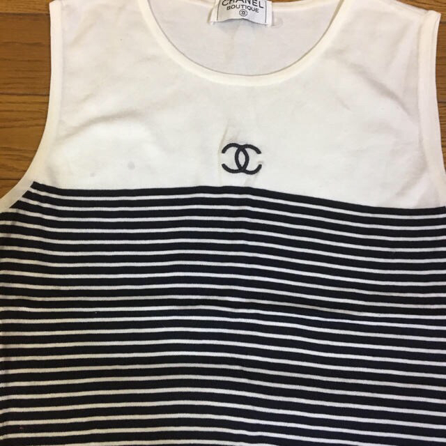 CHANEL(シャネル)のシャネル ニットトップス レディースのトップス(Tシャツ(半袖/袖なし))の商品写真