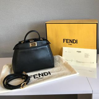 フェンディ(FENDI)のisym様専用☆FENDI ピーカブーミニ ブラック(ハンドバッグ)