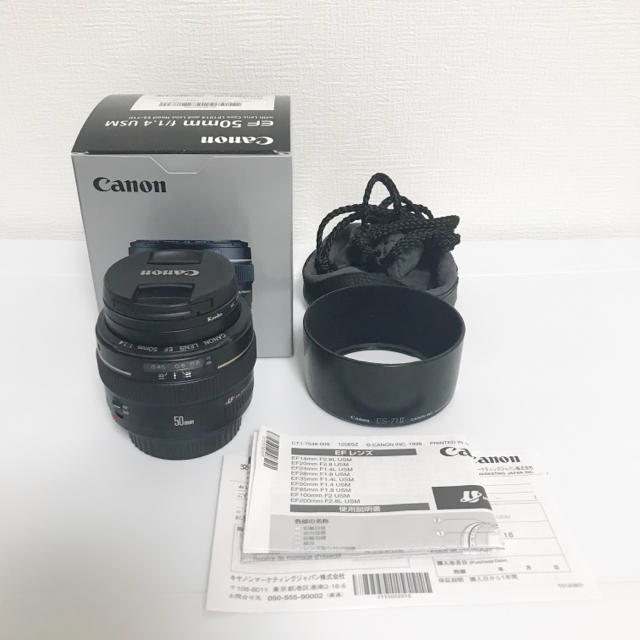 Canon(キヤノン)のCanon EF 50ｍｍ f1.4 USM  中古 スマホ/家電/カメラのカメラ(レンズ(単焦点))の商品写真