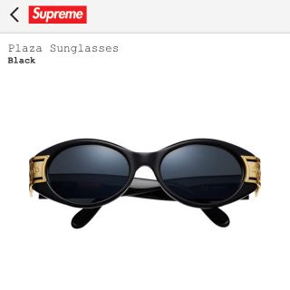 シュプリーム(Supreme)のSupreme Plaza Sunglasses 2018SS 黒(サングラス/メガネ)