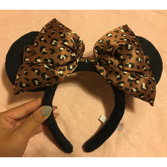 Disney - ミニーちゃん ヒョウ柄 リボン カチューシャの通販 by Disney - ミニーちゃん ヒョウ柄 リボン カチューシャの通販 by