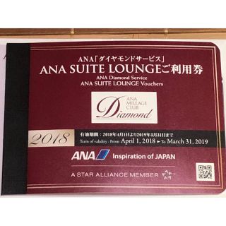 エーエヌエー(ゼンニッポンクウユ)(ANA(全日本空輸))のANAスイートラウンジご利用券2枚(その他)