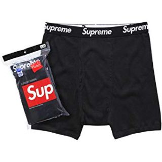 シュプリーム(Supreme)の本物が欲しい方に！supreme Hanes Boxer Briefs S 黒(ボクサーパンツ)