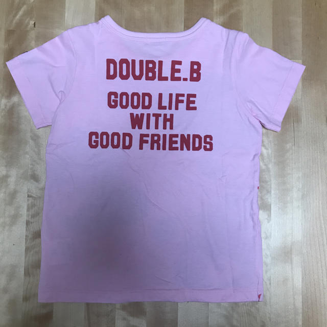 DOUBLE.B(ダブルビー)のミキハウス ダブルB 3ベアT 半袖 キッズ/ベビー/マタニティのキッズ服女の子用(90cm~)(Tシャツ/カットソー)の商品写真