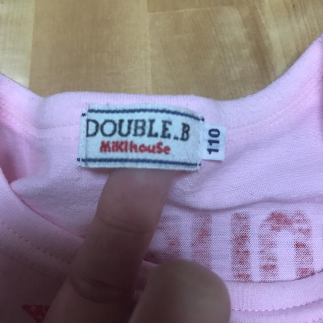 DOUBLE.B(ダブルビー)のミキハウス ダブルB 3ベアT 半袖 キッズ/ベビー/マタニティのキッズ服女の子用(90cm~)(Tシャツ/カットソー)の商品写真