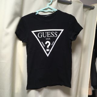 ゲス(GUESS)のguess Tシャツ 黒(Tシャツ/カットソー(半袖/袖なし))