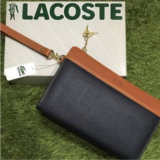 ラコステ(LACOSTE)の新品未使用＊Lacoste　ラコステ　レザー　セカンドバッグ(セカンドバッグ/クラッチバッグ)