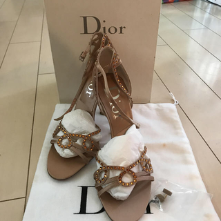 ディオール(Dior)のお値下げ❣️ディオール♡美品♡ストーン付きサンダル(サンダル)