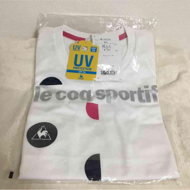 le coq sportif(ルコックスポルティフ)の未使用ルコックスポルティフUVカットＴシャツ レディースのトップス(Tシャツ(半袖/袖なし))の商品写真