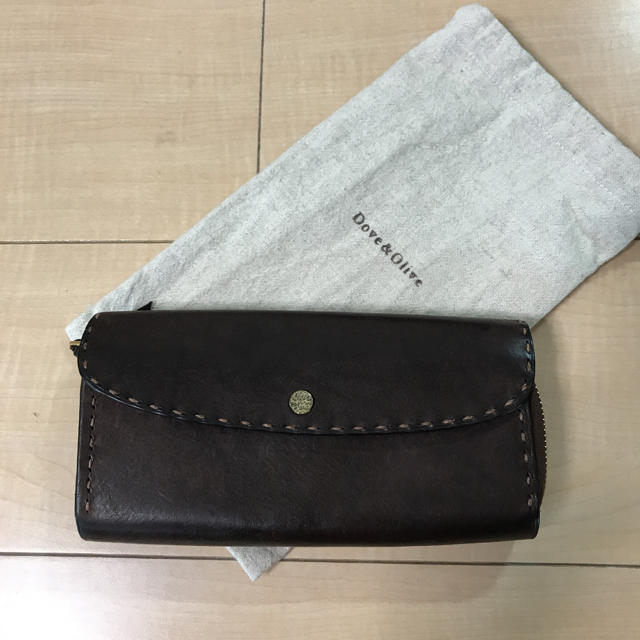 レディースDove&Olive 長財布 ダークブラウン