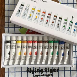 フライングタイガーコペンハーゲン(Flying Tiger Copenhagen)の新品 フライングタイガー アクリル絵の具 アクリル絵具 絵具(絵の具/ポスターカラー)