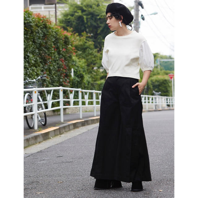 PAMEO POSE(パメオポーズ)のパメオポーズ♡SIDE PLEATS WIDE TROUSERS レディースのパンツ(カジュアルパンツ)の商品写真