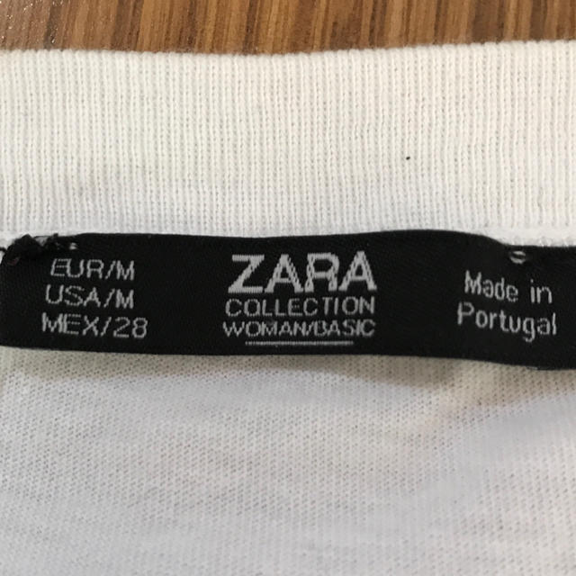 ZARA(ザラ)のZARAのTシャツ サイズM レディースのトップス(Tシャツ(半袖/袖なし))の商品写真