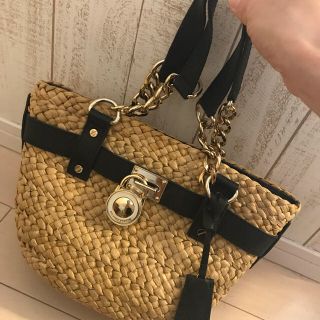 マイケルコース(Michael Kors)のマイケルコース ★かごバッグ★ 美品(かごバッグ/ストローバッグ)