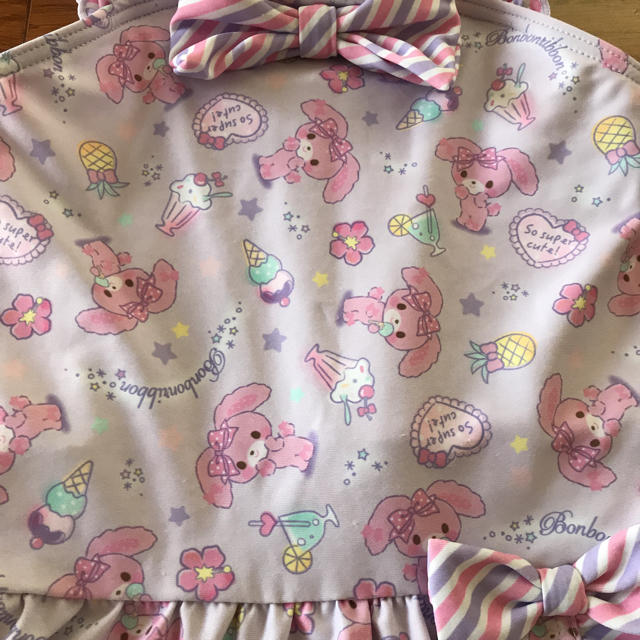 サンリオ(サンリオ)の美品 ぼんぼんりぼん 水着女の子 キッズ/ベビー/マタニティのキッズ服女の子用(90cm~)(水着)の商品写真