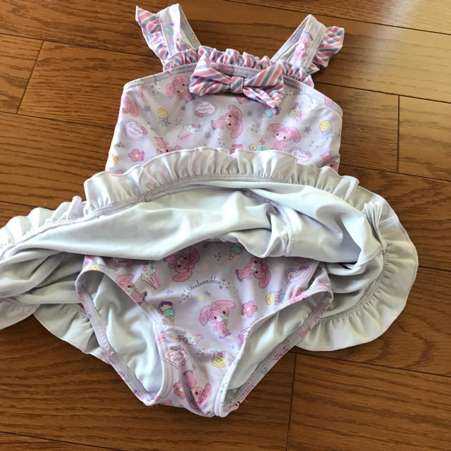 サンリオ(サンリオ)の美品 ぼんぼんりぼん 水着女の子 キッズ/ベビー/マタニティのキッズ服女の子用(90cm~)(水着)の商品写真