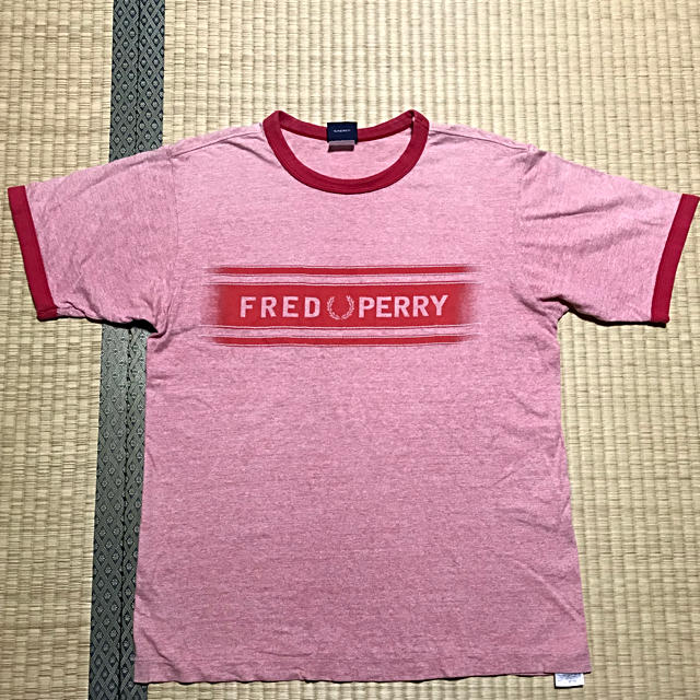 FRED PERRY(フレッドペリー)のFRED PERRY 希少90s ‼️ビックロゴ‼️リンガーTシャツ‼️ メンズのトップス(Tシャツ/カットソー(半袖/袖なし))の商品写真