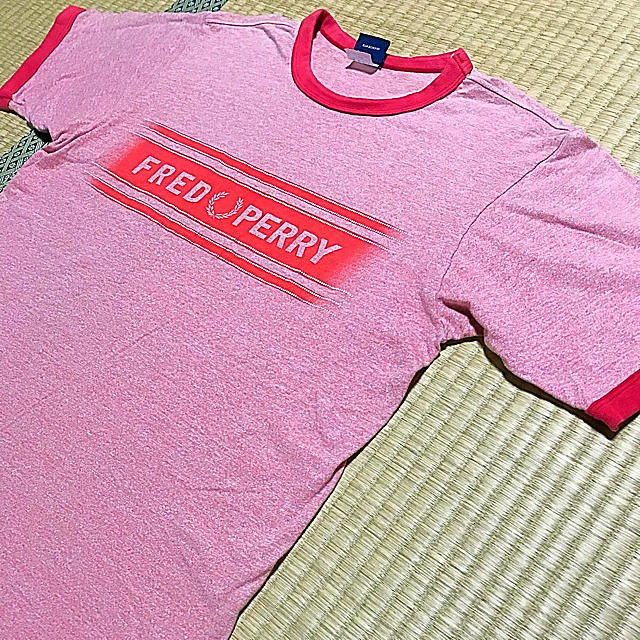 FRED PERRY(フレッドペリー)のFRED PERRY 希少90s ‼️ビックロゴ‼️リンガーTシャツ‼️ メンズのトップス(Tシャツ/カットソー(半袖/袖なし))の商品写真