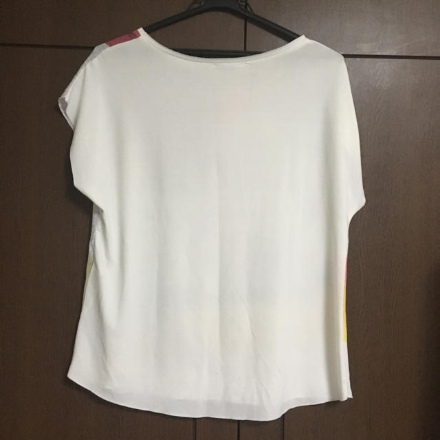 ZARA(ザラ)のZARA Tシャツ シフォン系素材 レディースのトップス(Tシャツ(半袖/袖なし))の商品写真