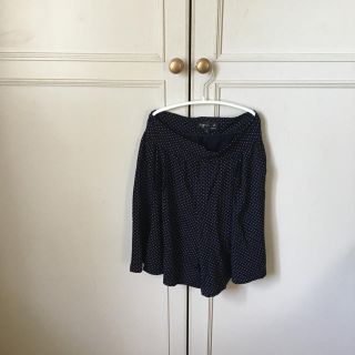 アニエスベー(agnes b.)のagnesbネイビードットショートパンツ古着vintagemiumiuacne(ショートパンツ)