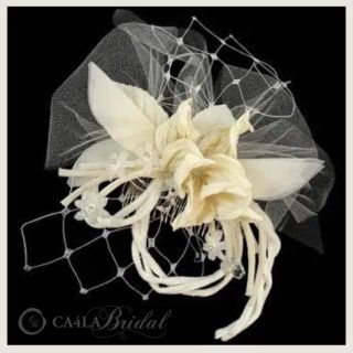 カシラ(CA4LA)のCA4LA Bridal RANKE フラワー&チュールヘッドドレス 結婚式(ヘッドドレス/ドレス)