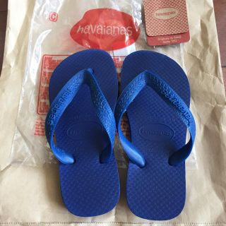 ハワイアナス(havaianas)のハワイアナス キッズ 27-28 17〜18センチ マリンブルー(サンダル)