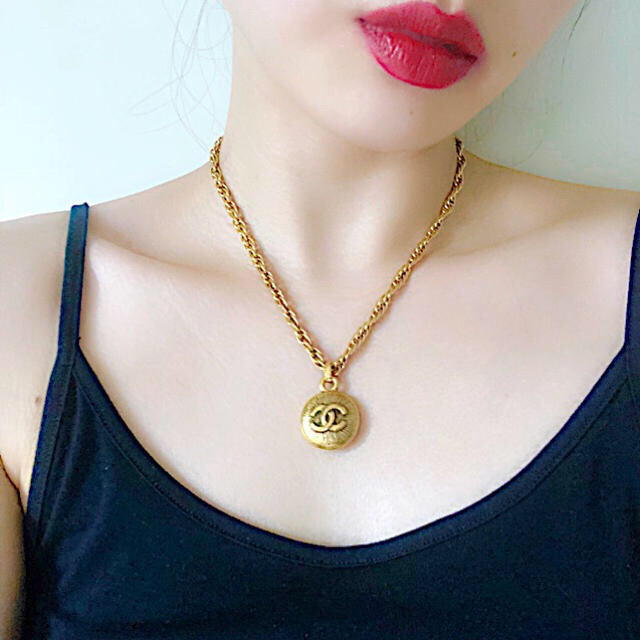 CHANEL ヴィンテージ ゴールドチェーンネックレス | www.innoveering.net