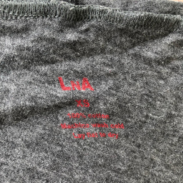 LnA(エルエヌエー)のLnA グレー XS レディースのトップス(Tシャツ(半袖/袖なし))の商品写真