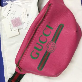 グッチ(Gucci)のGUCCI　グッチ　493869　レザーベルトバッグ　正規レシート2018.01(ボディバッグ/ウエストポーチ)