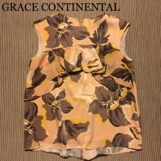 グレースコンチネンタル(GRACE CONTINENTAL)のダイアグラム グレースコンチネンタル フラワーノースリーブブラウス(シャツ/ブラウス(半袖/袖なし))