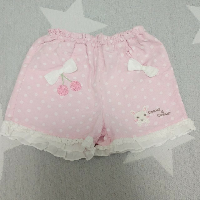 coeur a coeur(クーラクール)のクーラクール　ショートパンツ　90㎝、95㎝　三点 キッズ/ベビー/マタニティのキッズ服女の子用(90cm~)(パンツ/スパッツ)の商品写真