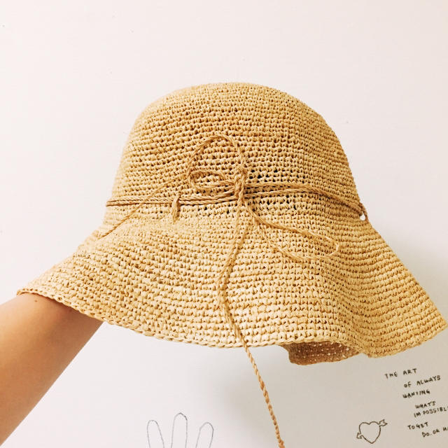 MUJI (無印良品)(ムジルシリョウヒン)のラフィア♡たためるキャペリン レディースの帽子(麦わら帽子/ストローハット)の商品写真