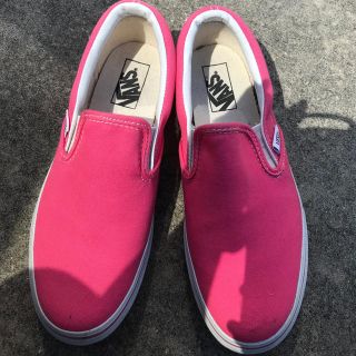 ヴァンズ(VANS)のVANS ピンクスリッポン(スリッポン/モカシン)