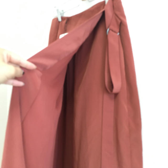 EMODA(エモダ)の新品  EMODAオレンジブラウン巻きスカート レディースのスカート(ロングスカート)の商品写真
