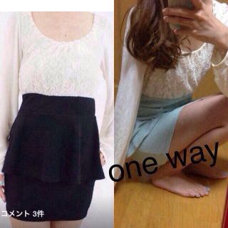 ワンウェイ(one*way)のone wayペプラムワンピ(ミニワンピース)