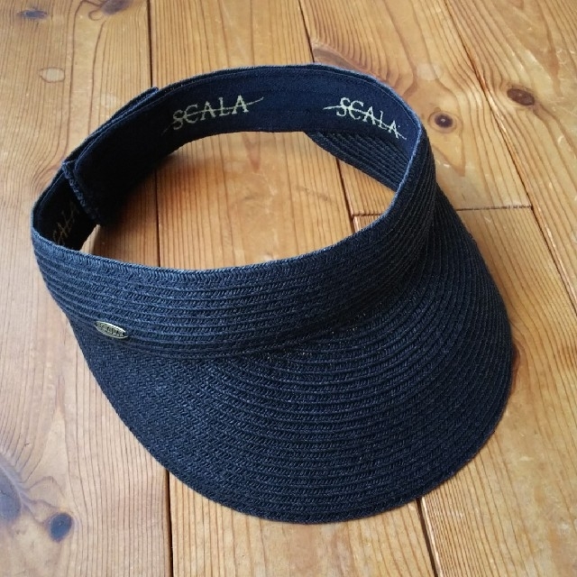 スカラハット サンバイザー V92 saala 帽子 ハット ストローハット レディースの帽子(ハット)の商品写真