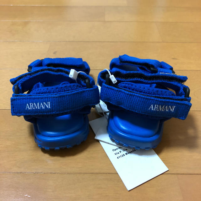 ARMANI JUNIOR(アルマーニ ジュニア)の新品未使用★アルマーニ ベビー サンダル12.5cm キッズ/ベビー/マタニティのベビー靴/シューズ(~14cm)(サンダル)の商品写真