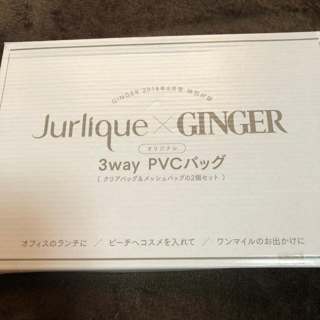 幻冬舎(ゲントウシャ)のGINGER8月号付録 3wayPCVバッグ レディースのバッグ(その他)の商品写真