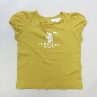 バーバリー(BURBERRY)のBURBERRY BABY バーバリー　カラシ色の半袖Tシャツ24M(Tシャツ/カットソー)