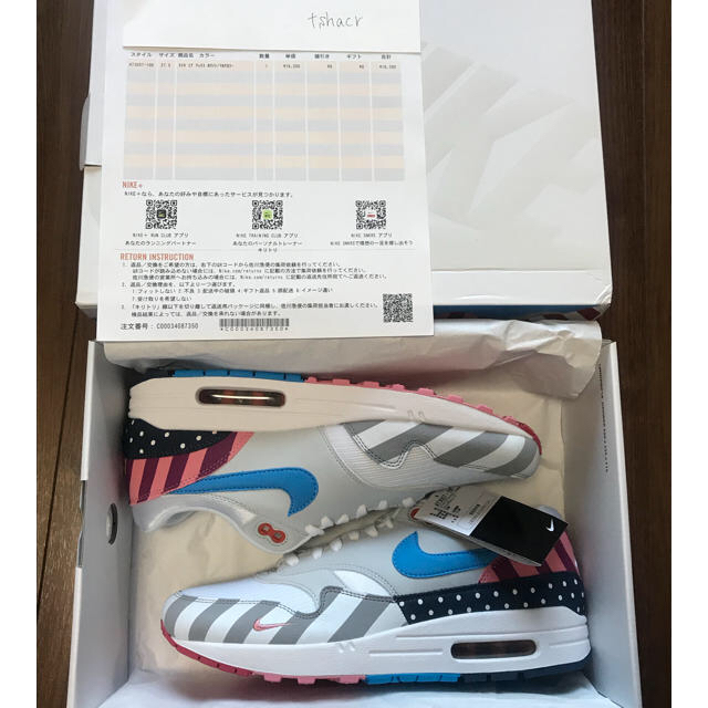 NIKE AIR MAX 1 PARRA 27.5cm NIKE AIR MAX 1 PARRA 27.5cm