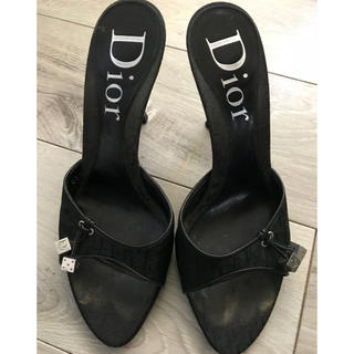 クリスチャンディオール(Christian Dior)のディオール、ブラック、ミュール(ミュール)